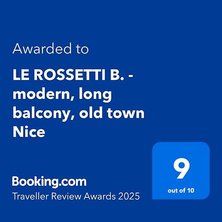 Le Rossetti B. - Modern, Long Balcony, Old Town Nizza Esterno foto